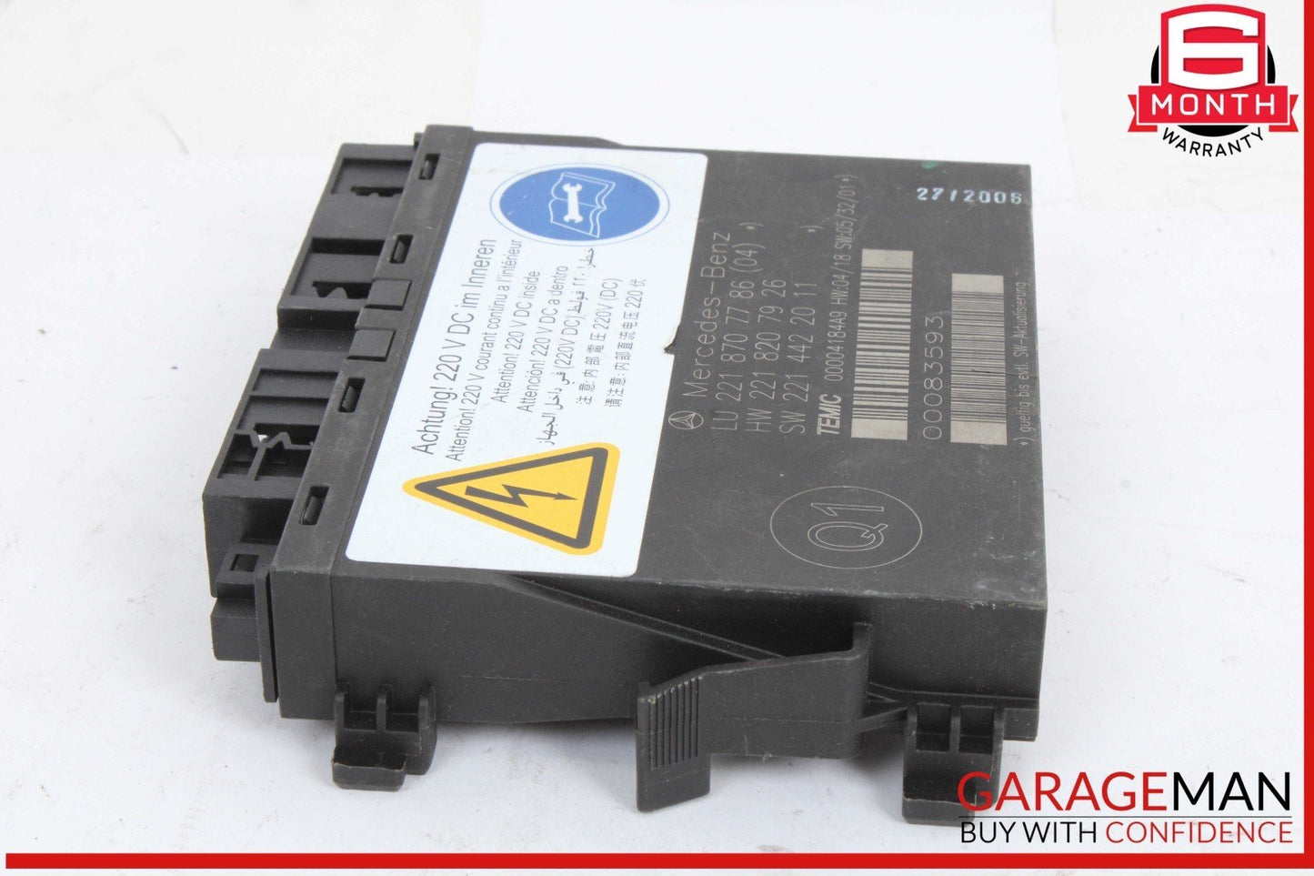 07-10 Mercedes-Benz S550 W221 Seat Contour Control Module 2218707786