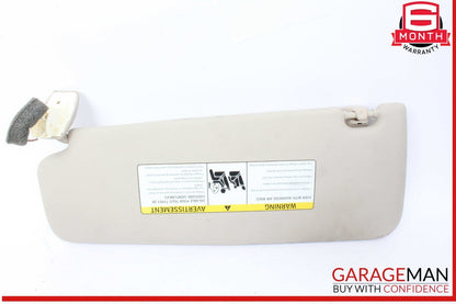 11-16 BMW 528i 535i 550i F10 Front Right Passenger Side Sunvisor Sun Visor OEM