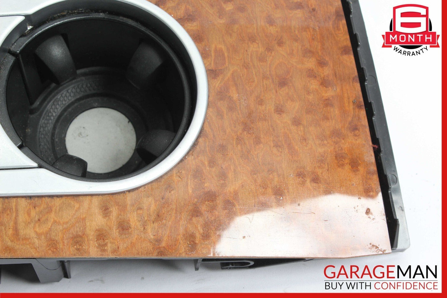 06-12 Mercedes X164 GL450 GL550 ML500 Center Console Cup Holder Compartment Wood