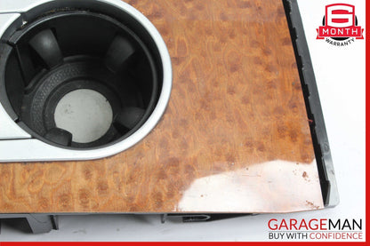 06-12 Mercedes X164 GL450 GL550 ML500 Center Console Cup Holder Compartment Wood