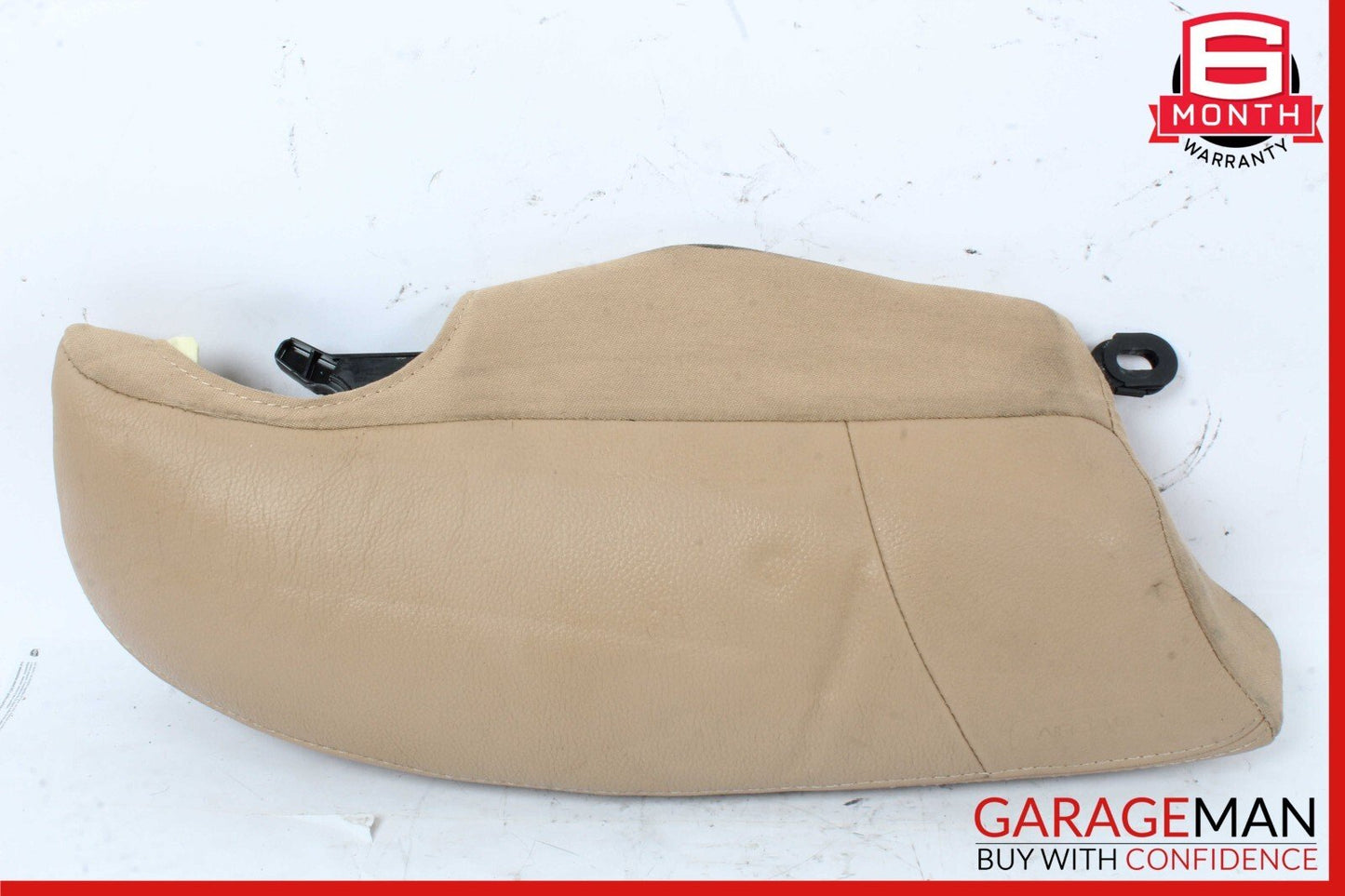 10-16 Porsche Panamera 970 Rear Left Side Seat Bolster Trim Module Assy Beige