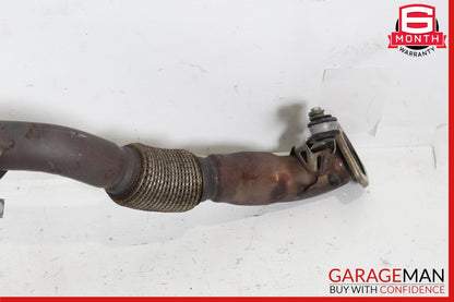 17-20 Audi A4 2.0L Exhaust System Front Resonator Muffler Pipe OEM