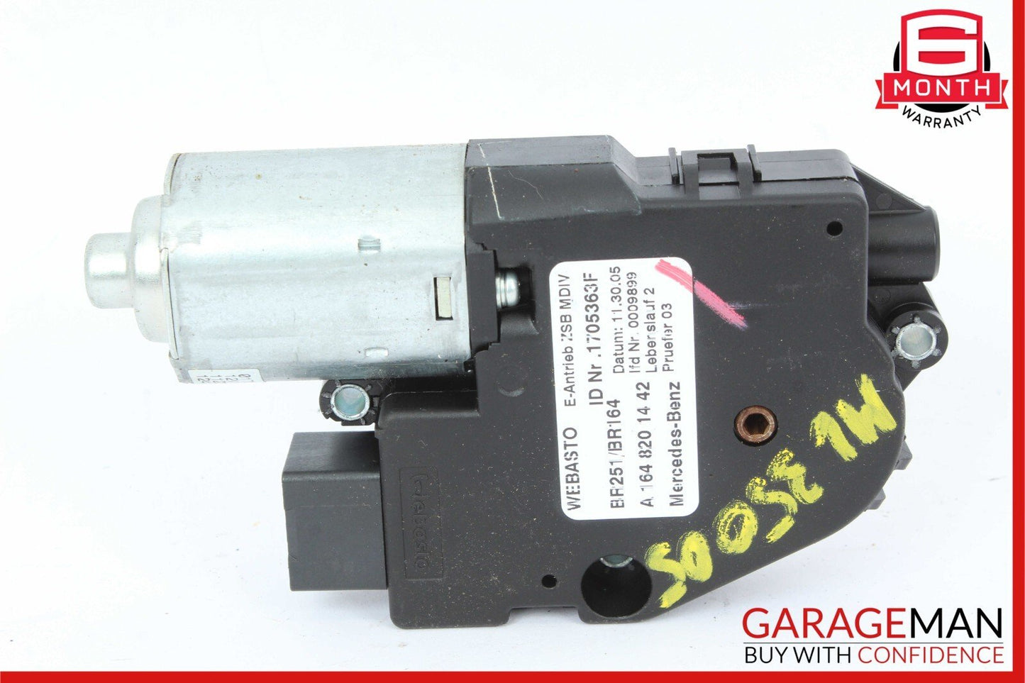 06-13 Mercedes W164 ML350 GL450 Pano Panoramic Sunroof Sun Roof Motor Unit OEM
