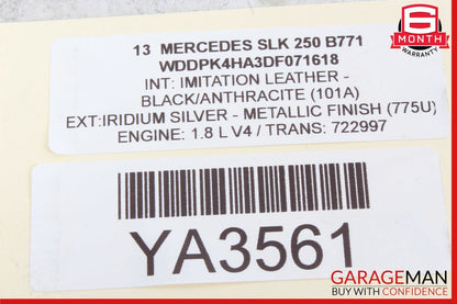 08-20 Mercedes SLK250 C350 GLA250 Headlight Fog Light Switch Control Module OEM