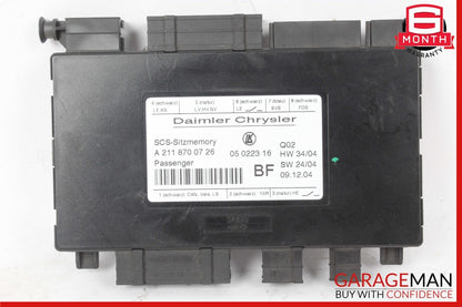03-11 Mercedes R171 SLK280 Seat Control Module Front Right 2118700726 OEM