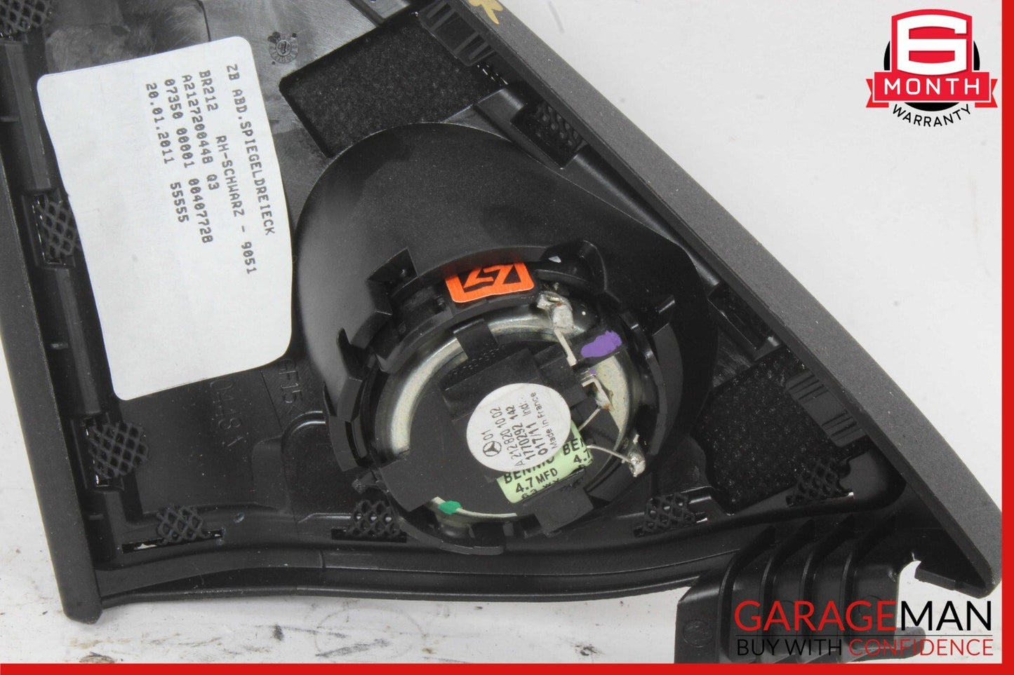 10-16 Mercedes W212 E350 Front Right Side Door Panel Tweeter Speaker Cover OEM