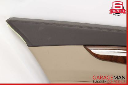 12-14 Mercedes W218 CLS550 Rear Left Driver Side Interior Door Panel Beige OEM