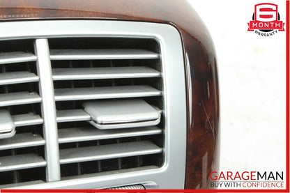 07-13 Mercedes W221 S550 Rear Center Console A/C AC Air Vent Trim Assembly Wood