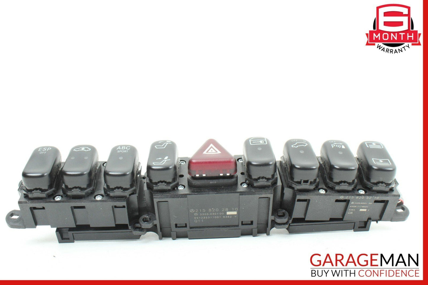 00-02 Mercedes W215 CL500 CL55 AMG Dashboard Dash Hazard Light Control Panel OEM