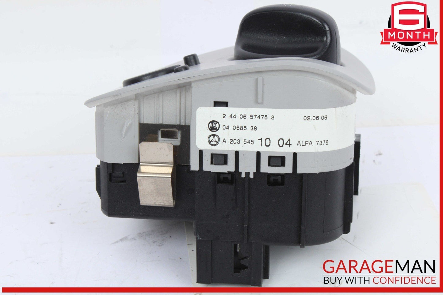 01-09 Mercedes W203 C230 CLK350 Headlight Headlamp Control Switch Gray OEM