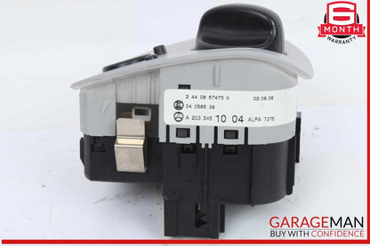 01-09 Mercedes W203 C230 CLK350 Headlight Headlamp Control Switch Gray OEM