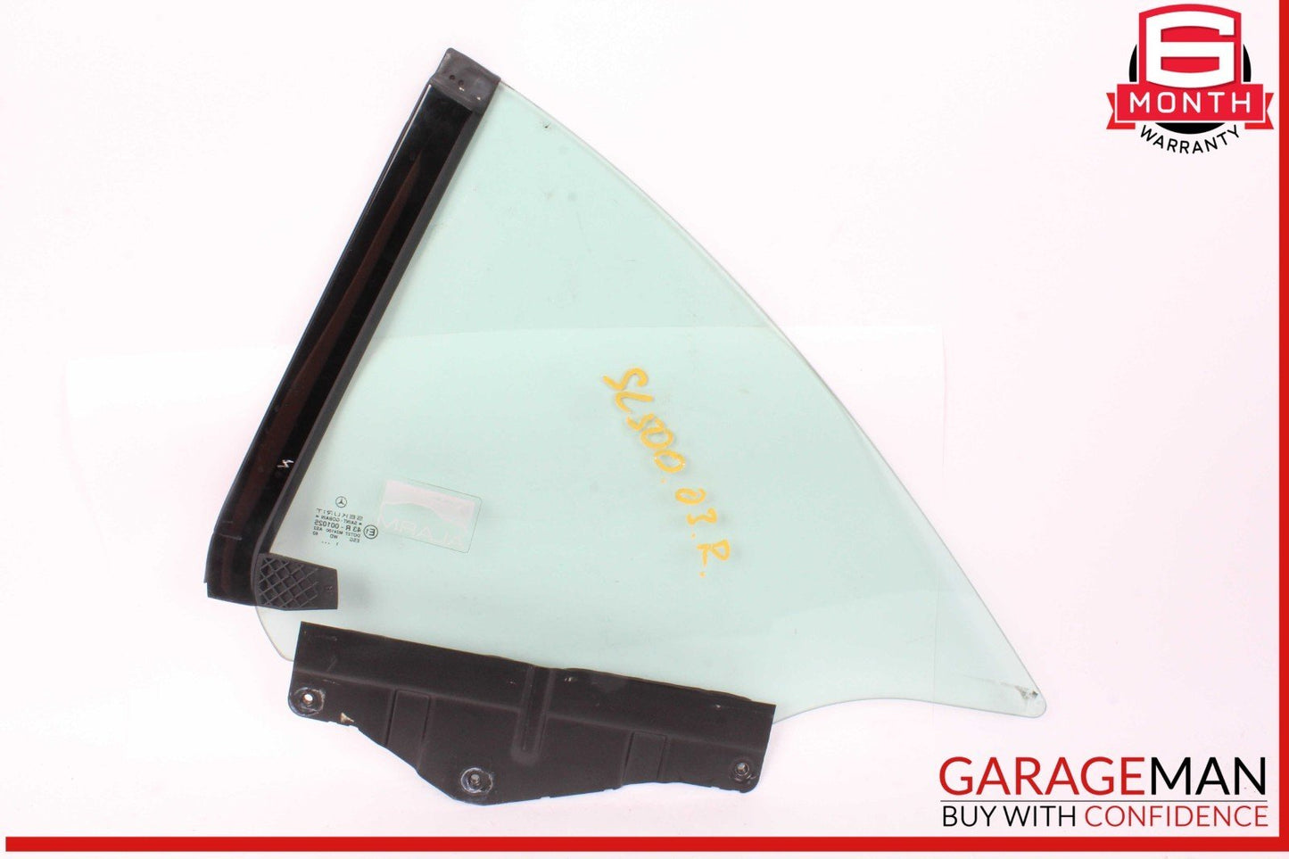 03-12 Mercedes R230 SL500 SL55 AMG Rear Right Side Quarter Window Glass OEM