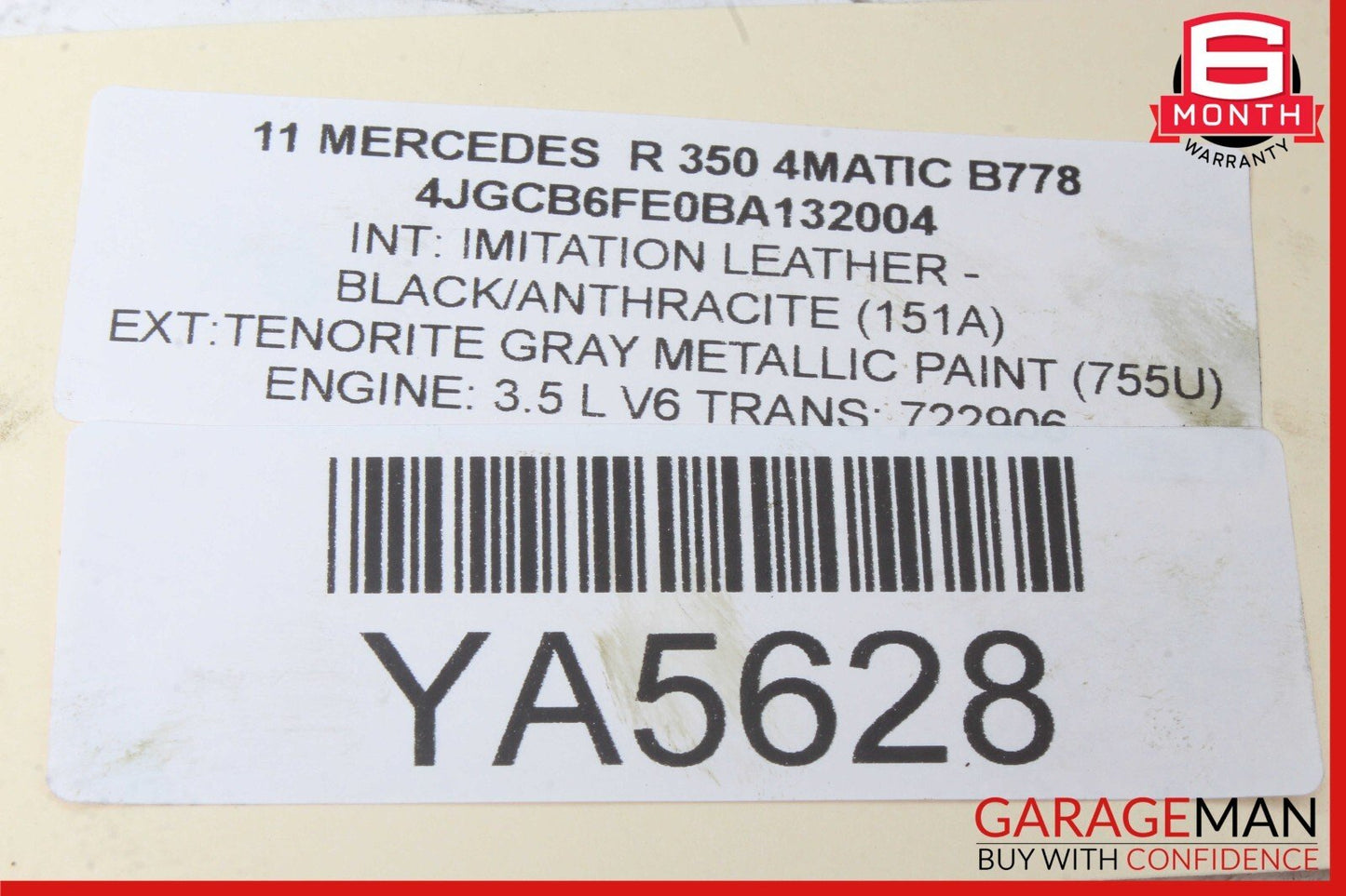 06-13 Mercedes W251 R550 R350 Suspension Air Tank 2513200115 OEM