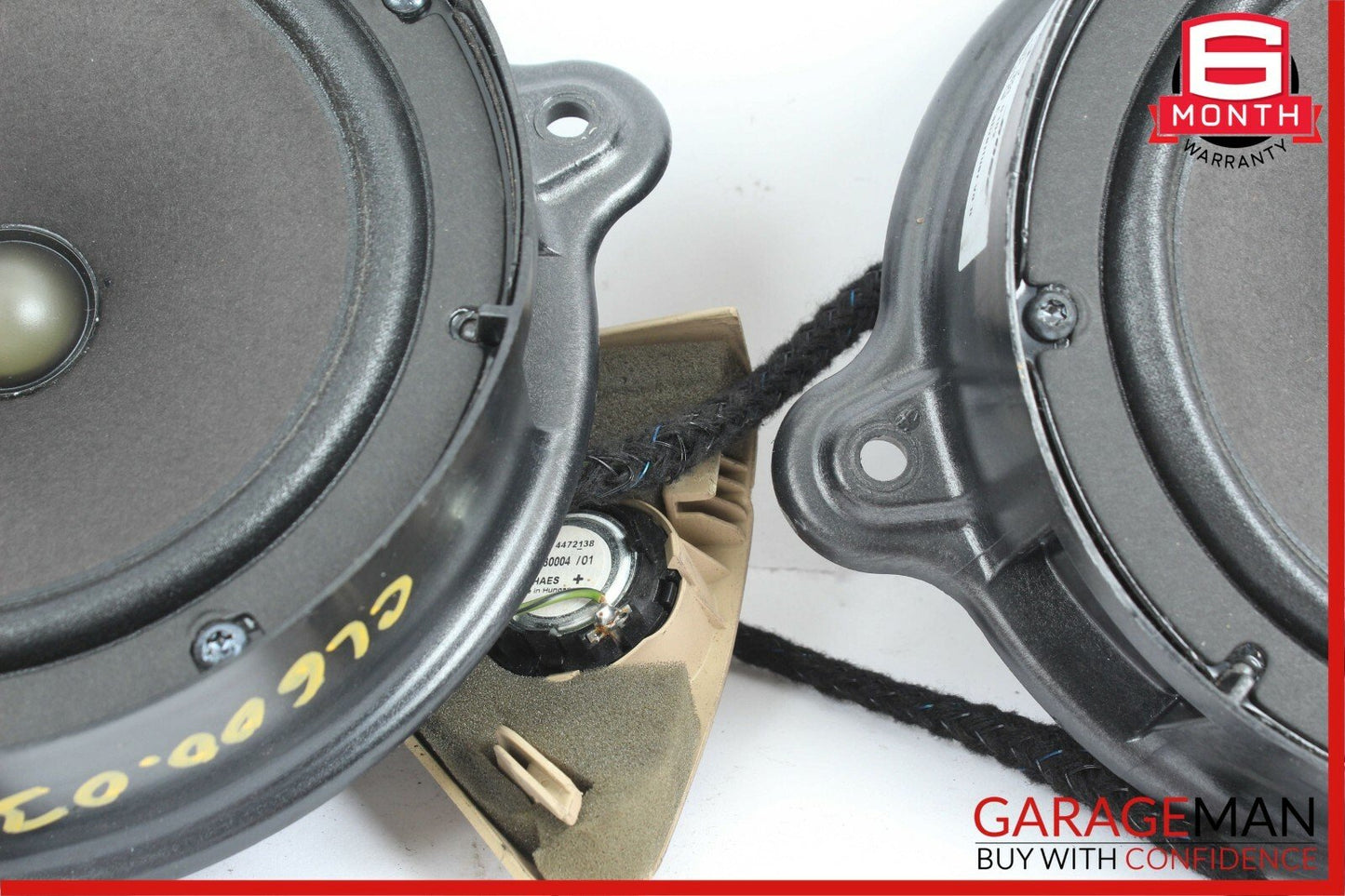 00-06 Mercedes W215 CL600 Front Left & Right Side Door Sound Audio Speakers Set