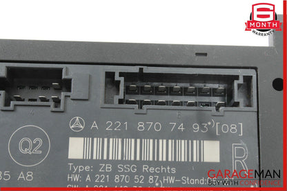 07-13 Mercedes W221 S500 S400 Front Right Under Seat Computer Control Module OEM