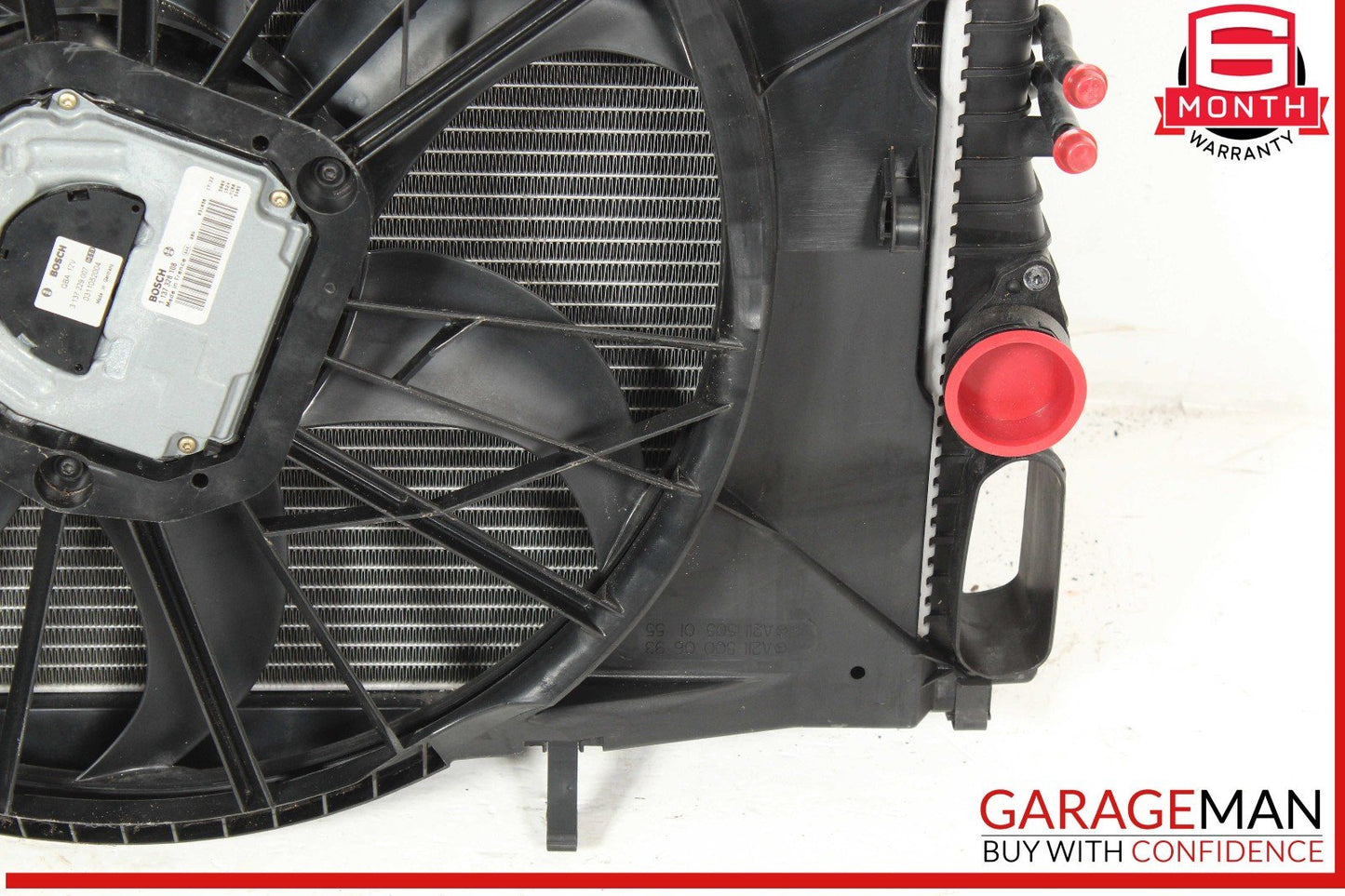 03-06 Mercedes W211 E500 CLS500 Engine Cooling Radiator A/C Air Condenser Assy
