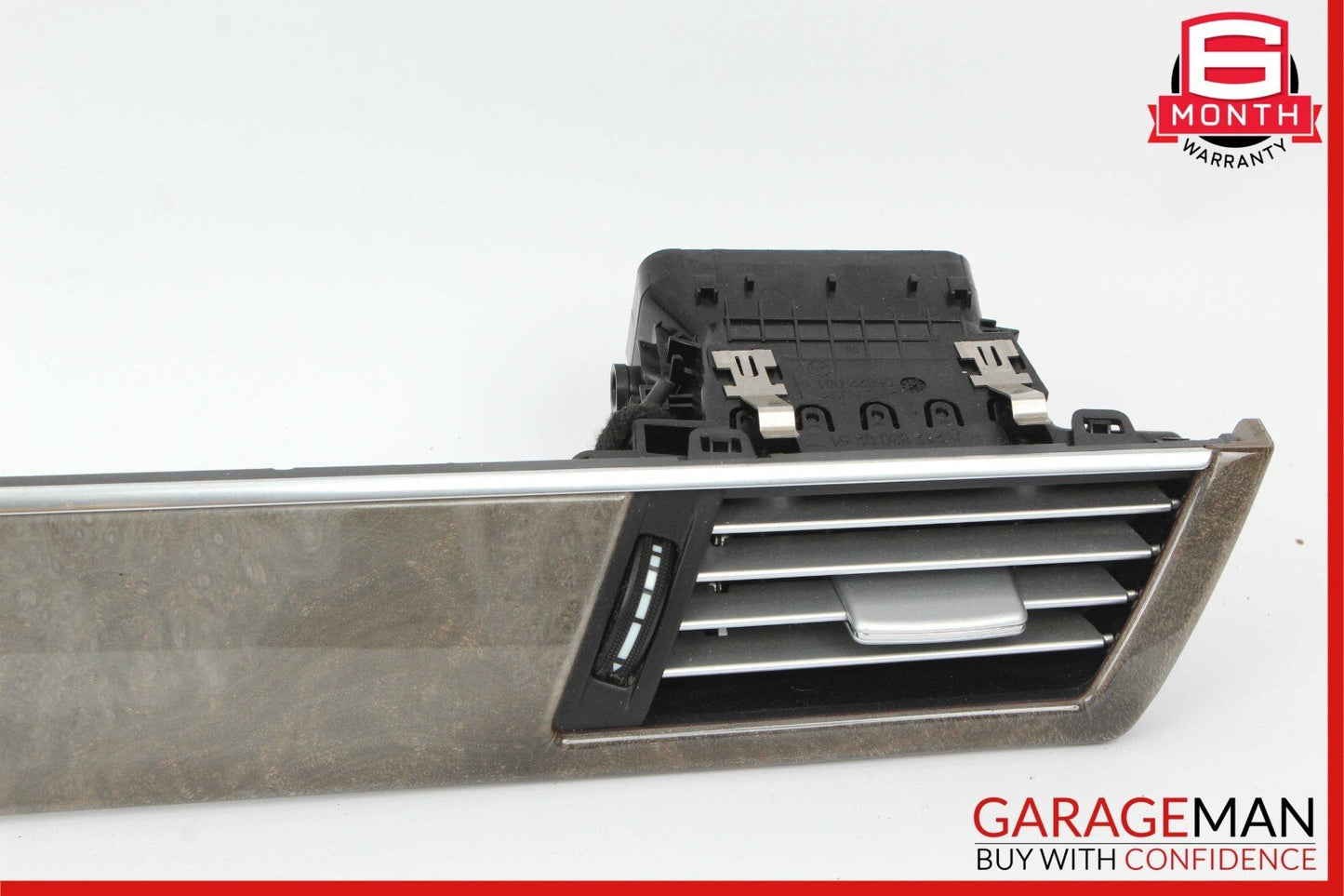 10-13 Mercedes W212 E350 Front Center Dash AC A/C Air Vent Trim Assembly Wood