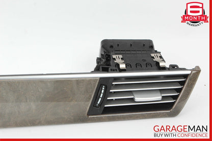 10-13 Mercedes W212 E350 Front Center Dash AC A/C Air Vent Trim Assembly Wood
