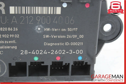 08-14 Mercedes W204 C250 C300 Rear Right Passenger Side Door Controller Module