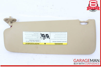 12-15 BMW X1 Front Right Passenger Side Sunvisor Sun Visor