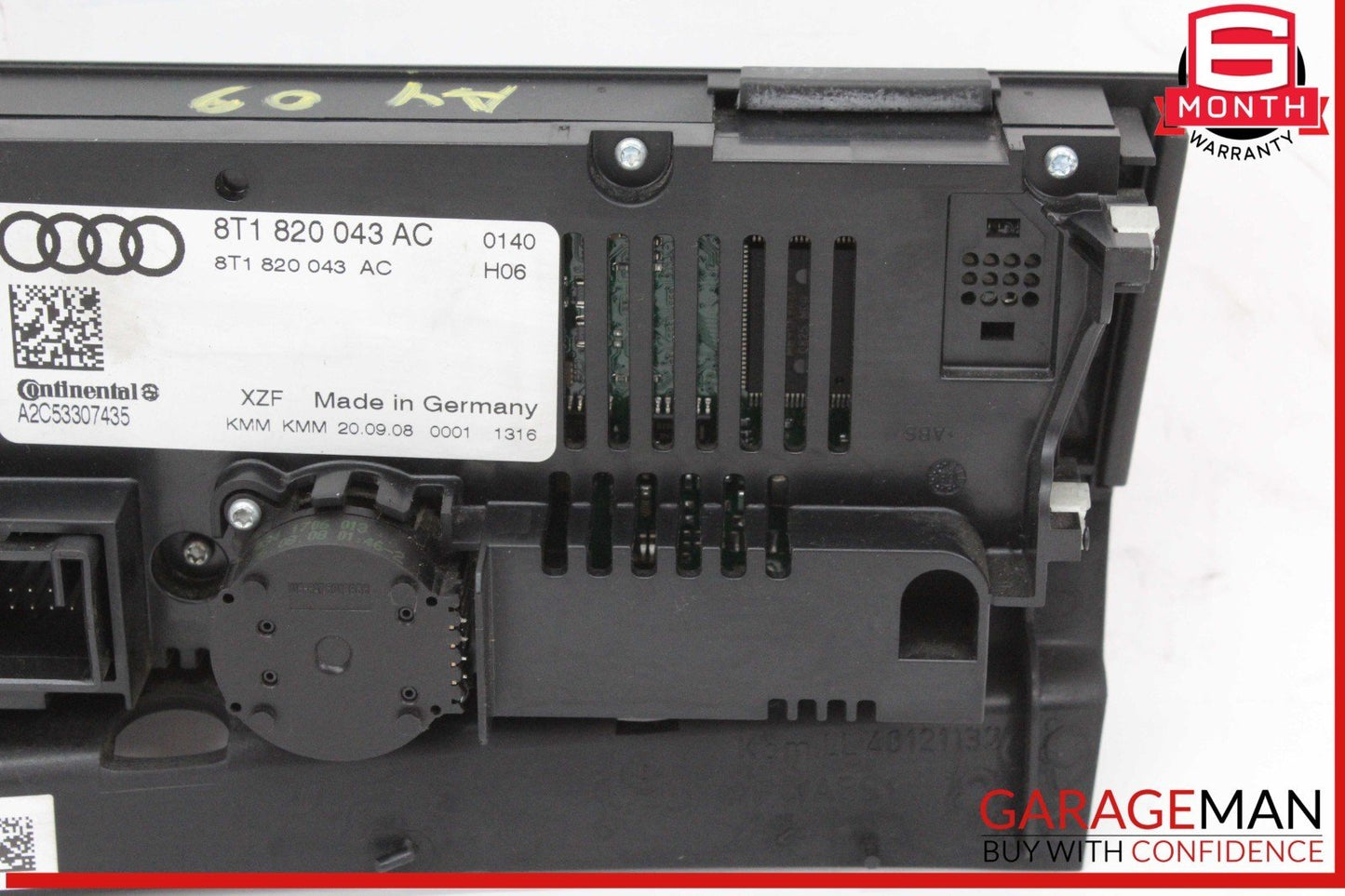 09-16 Audi A4 A5 S4 S5 Q5 Dash AC Climate Control Switch Panel 8T1820043AC OEM