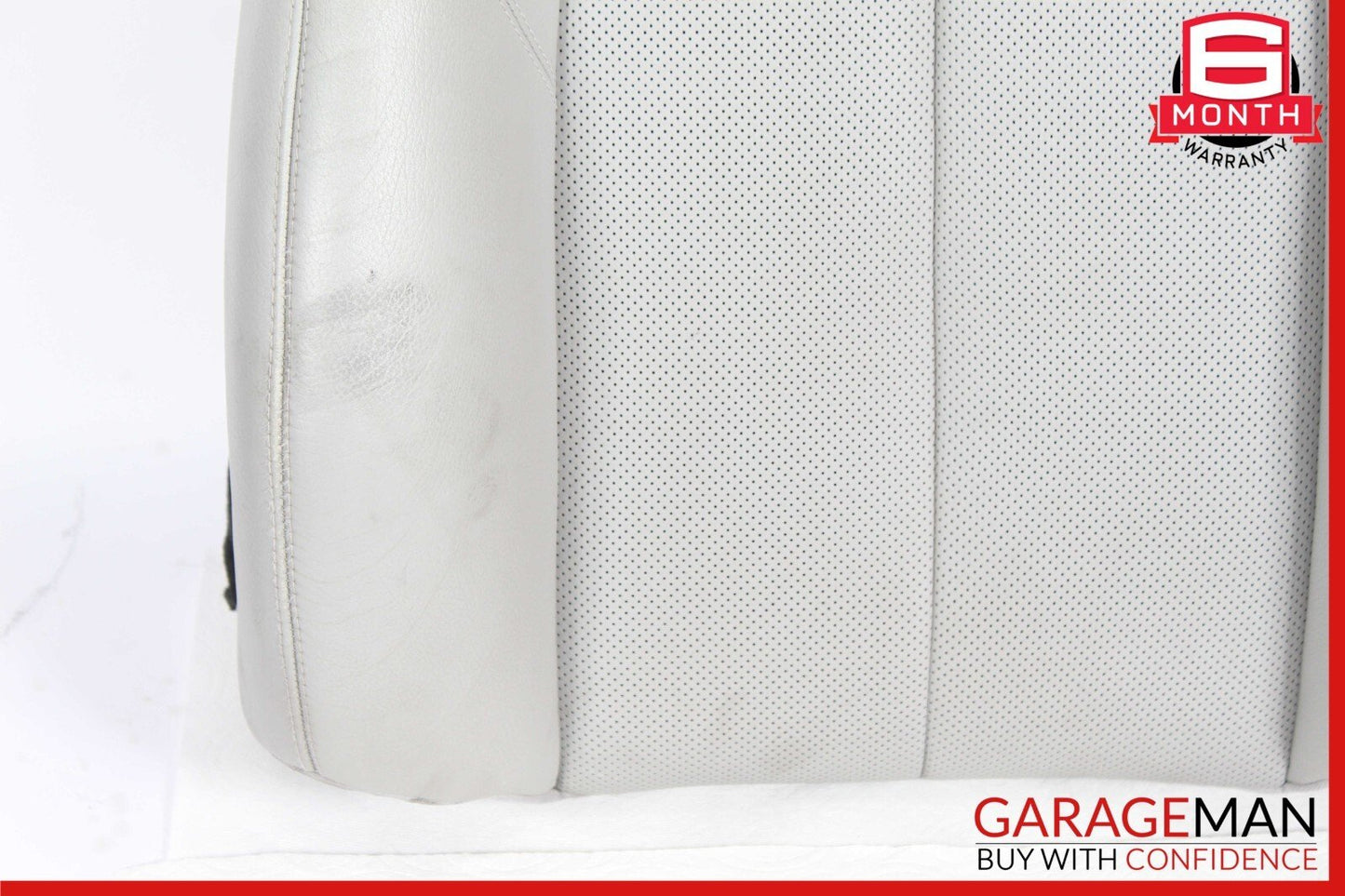 07-08 Mercedes R230 SL550 Front Right Side Top Upper Seat Cushion Cover Gray