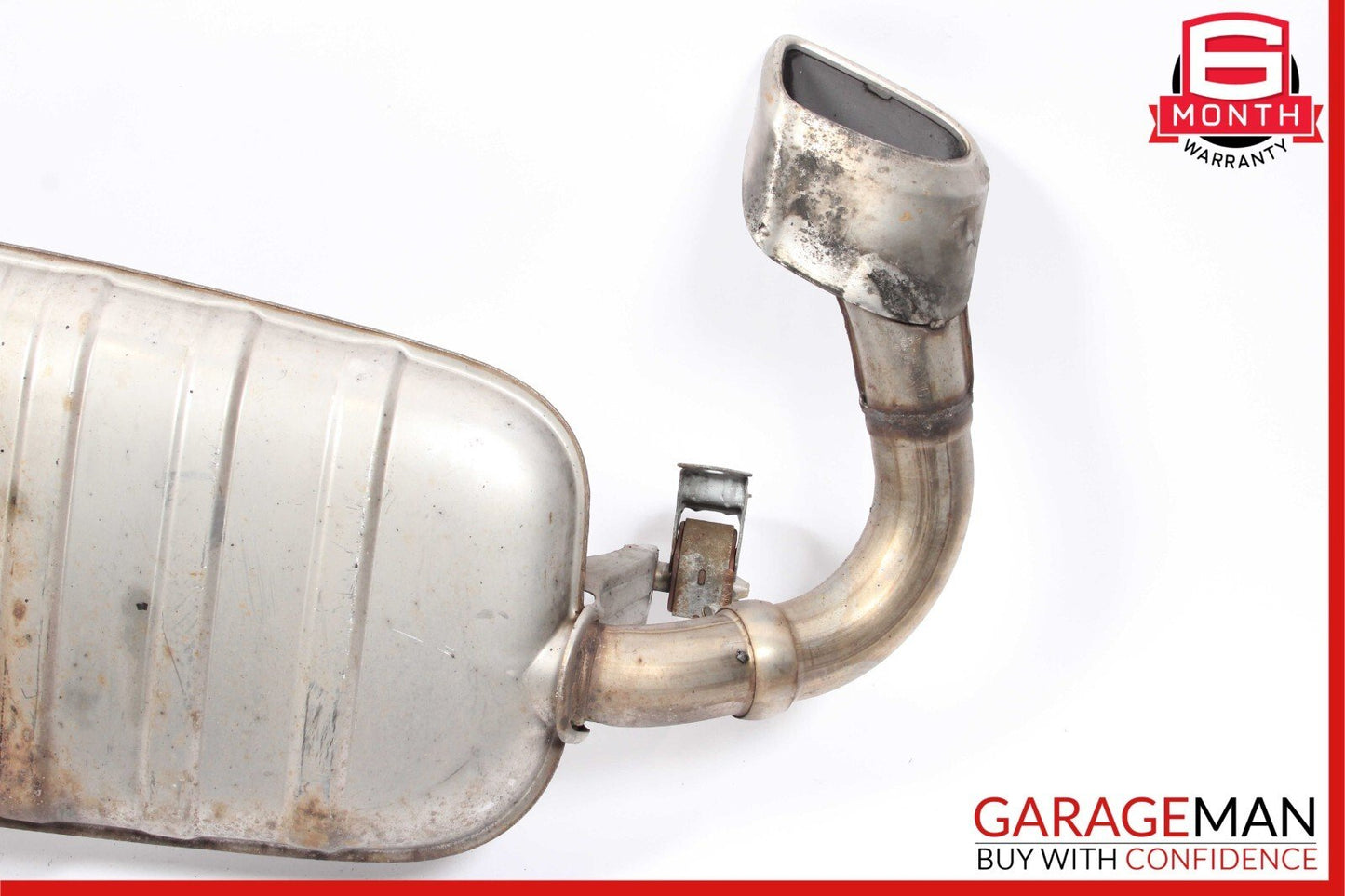 08-10 Porsche Cayenne 957 Complete Exhaust Muffler Tips Pipe Assembly OEM