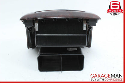 07-13 Mercedes W221 S550 Rear Center Console AC A/C Air Vent Trim Panel Wood OEM