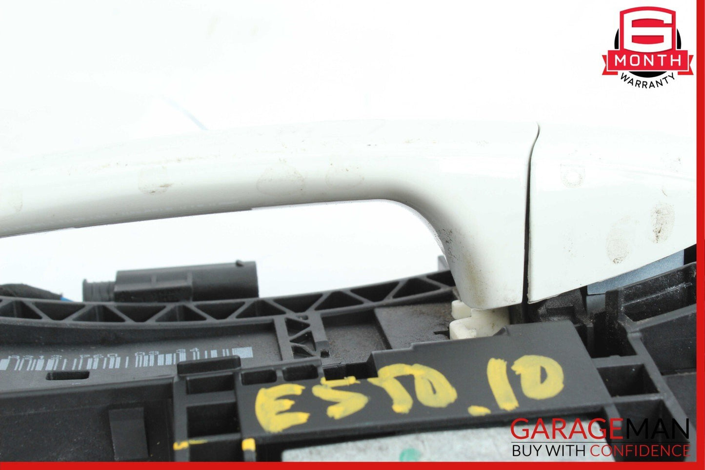 10-13 Mercedes W212 E350 E550 E63 AMG Rear Left Exterior Door Handle White OEM