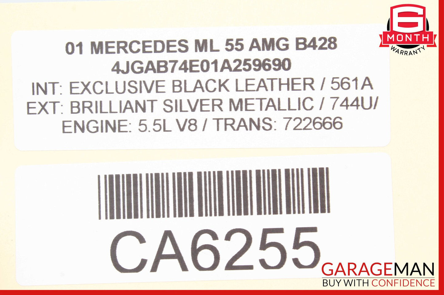 00-03 Mercedes W163 ML55 Engine Motor Mount Bracket 1633170612 OEM