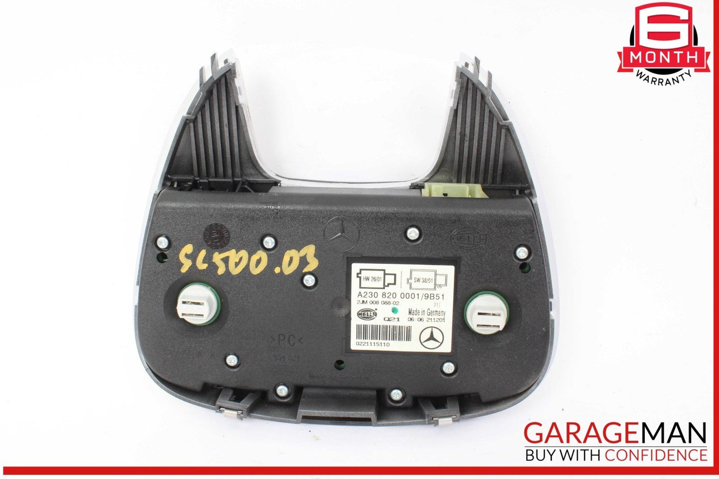 03-04 Mercedes R230 SL500 SL55 AMG Front Overhead Top Upper Dome Light Lamp OEM