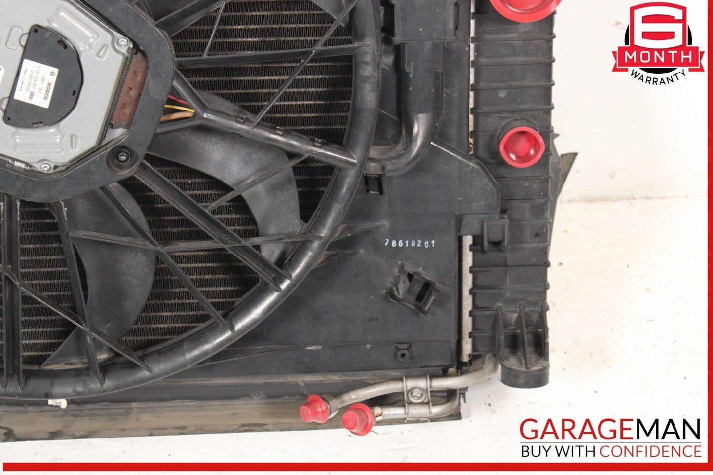 03-09 Mercedes W211 E350 Engine Motor Cooling Fan Radiator A/C Condenser Assy