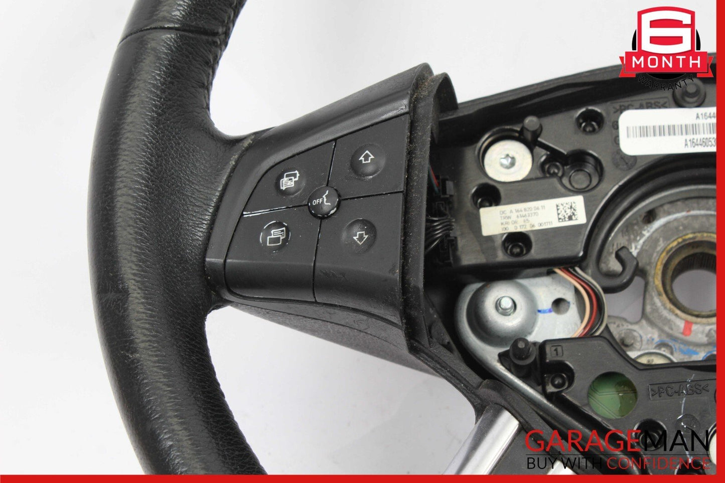 06-08 Mercedes X164 GL450 ML550 R500 Steering Wheel Black 1644605303 OEM