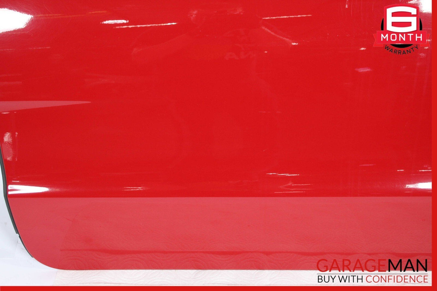 03-12 Mercedes R230 SL500 Front Left Side Exterior Door Shell Frame Panel Red