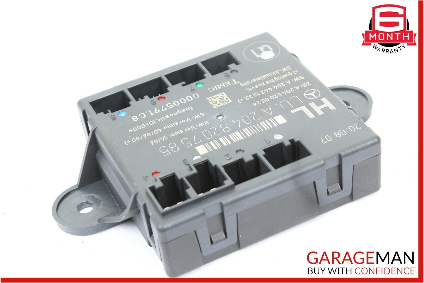 08-14 Mercedes W204 C300 C350 Rear Left Driver Side Door Control Module OEM