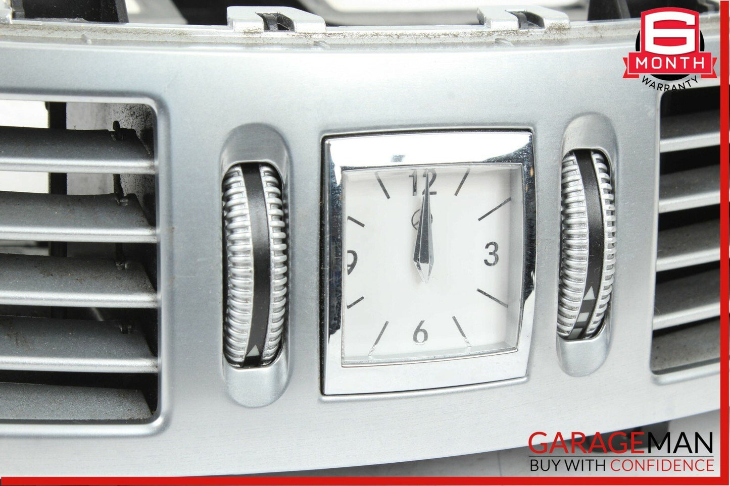 07-13 Mercedes W221 S550 S600 Dash Dashboard Air AC A/C Vent Clock Trim Assembly