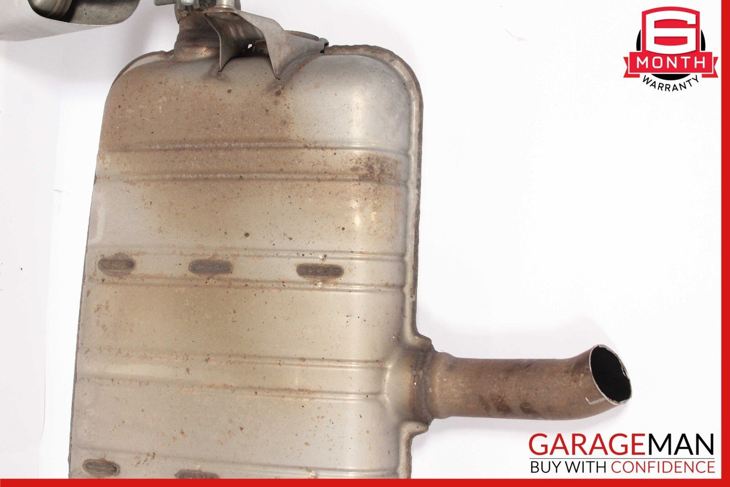 11-14 Porsche Cayenne 958 4.8L Rear Complete Exhaust Muffler Tips Pipe Assembly