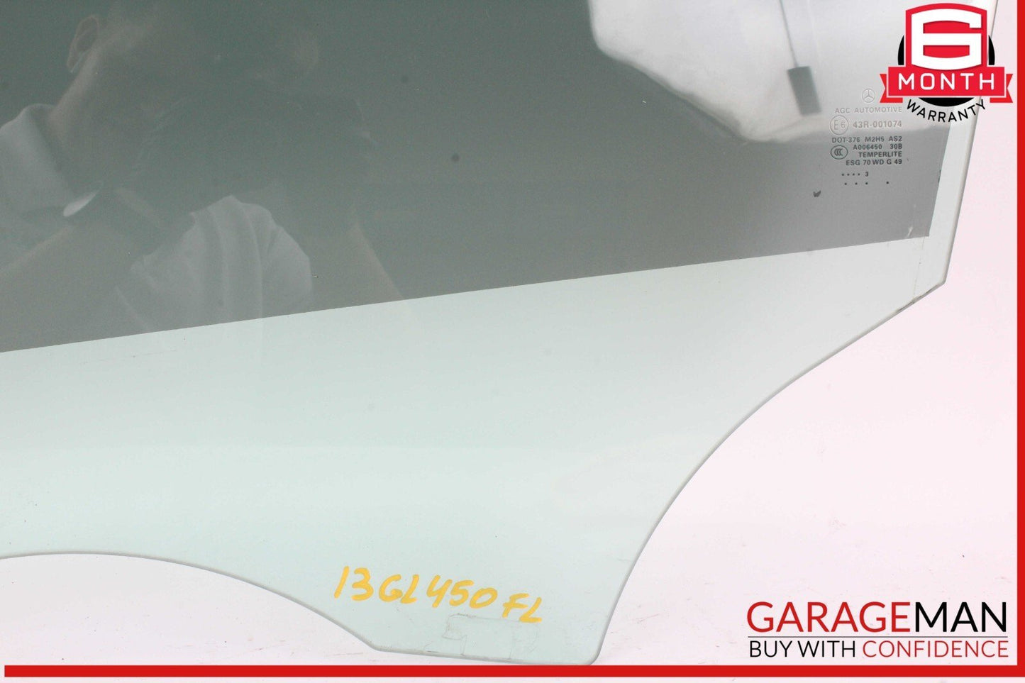 12-19 Mercedes X166 GL450 GLE43 AMG Front Left Driver Side Door Window Glass OEM