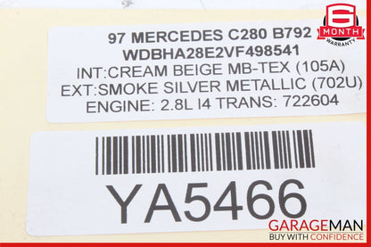 97-00 Mercedes W202 C280 C220 C230 ABS Anti Brake Control Module 0195454232 OEM