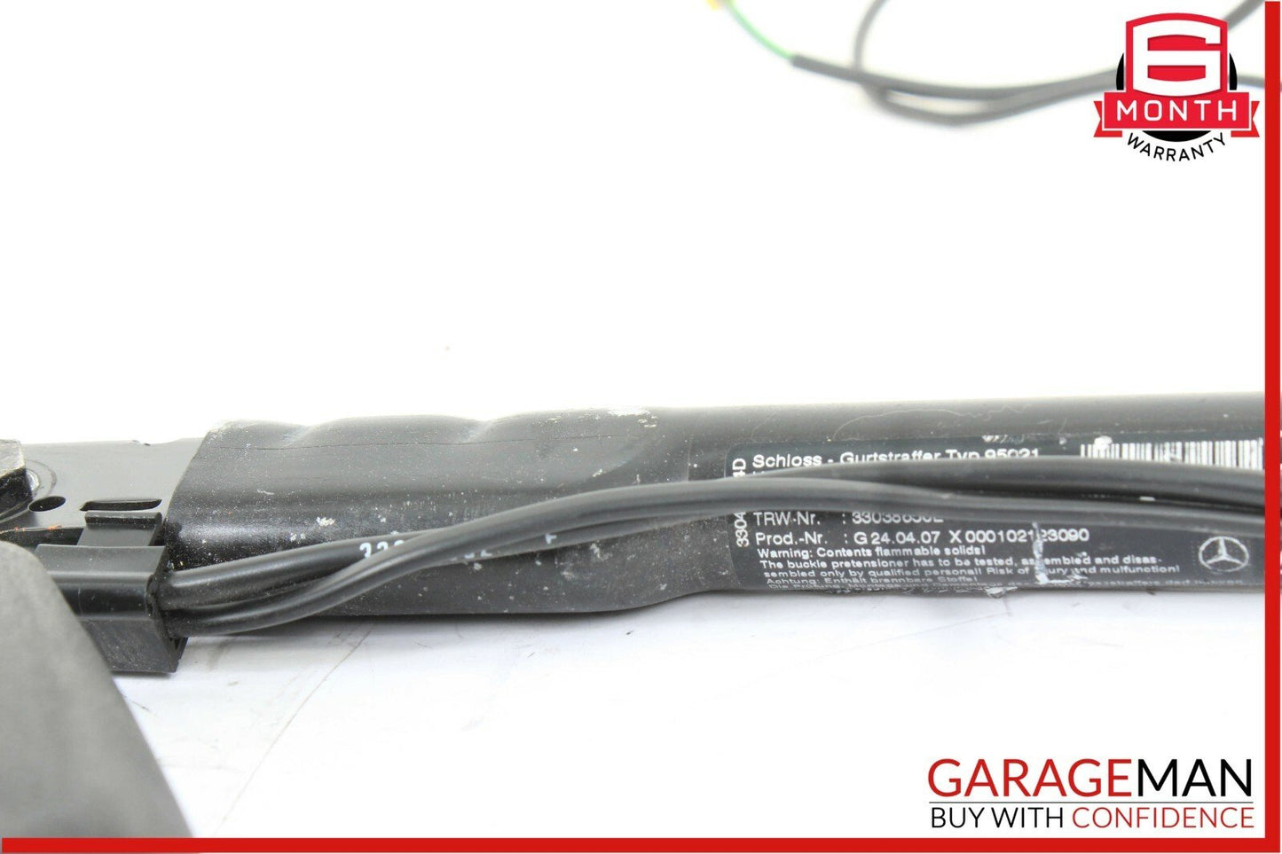 07-13 Mercedes CL550 S550 Front Right Seat Belt Seatbelt Buckle Tensioner Black