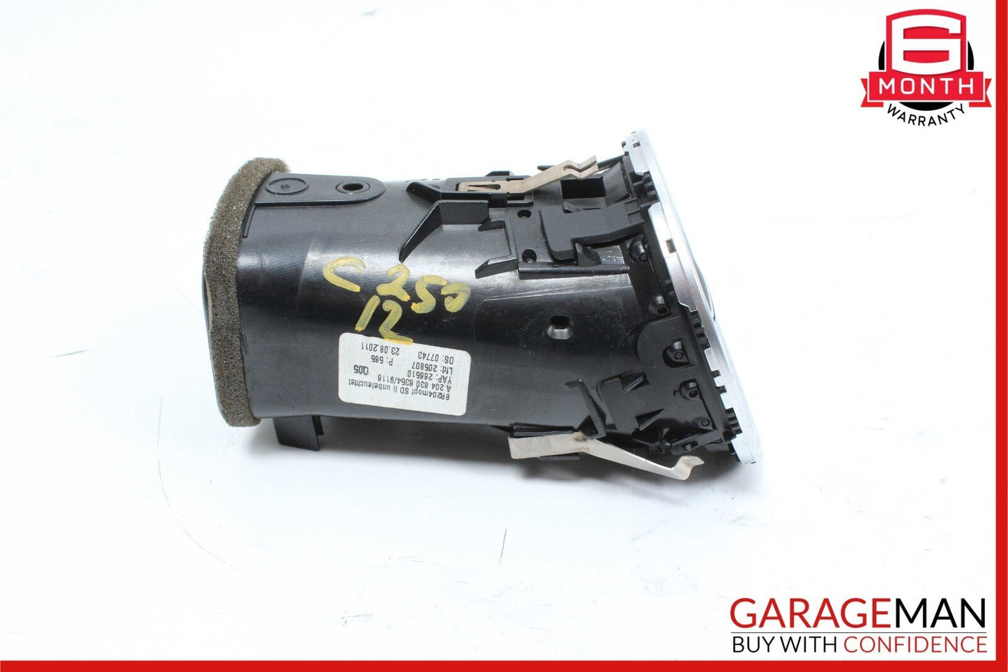 12-14 Mercedes W204 C250 Front Left Side Dash AC A/C Air Vent Trim Grill Cover