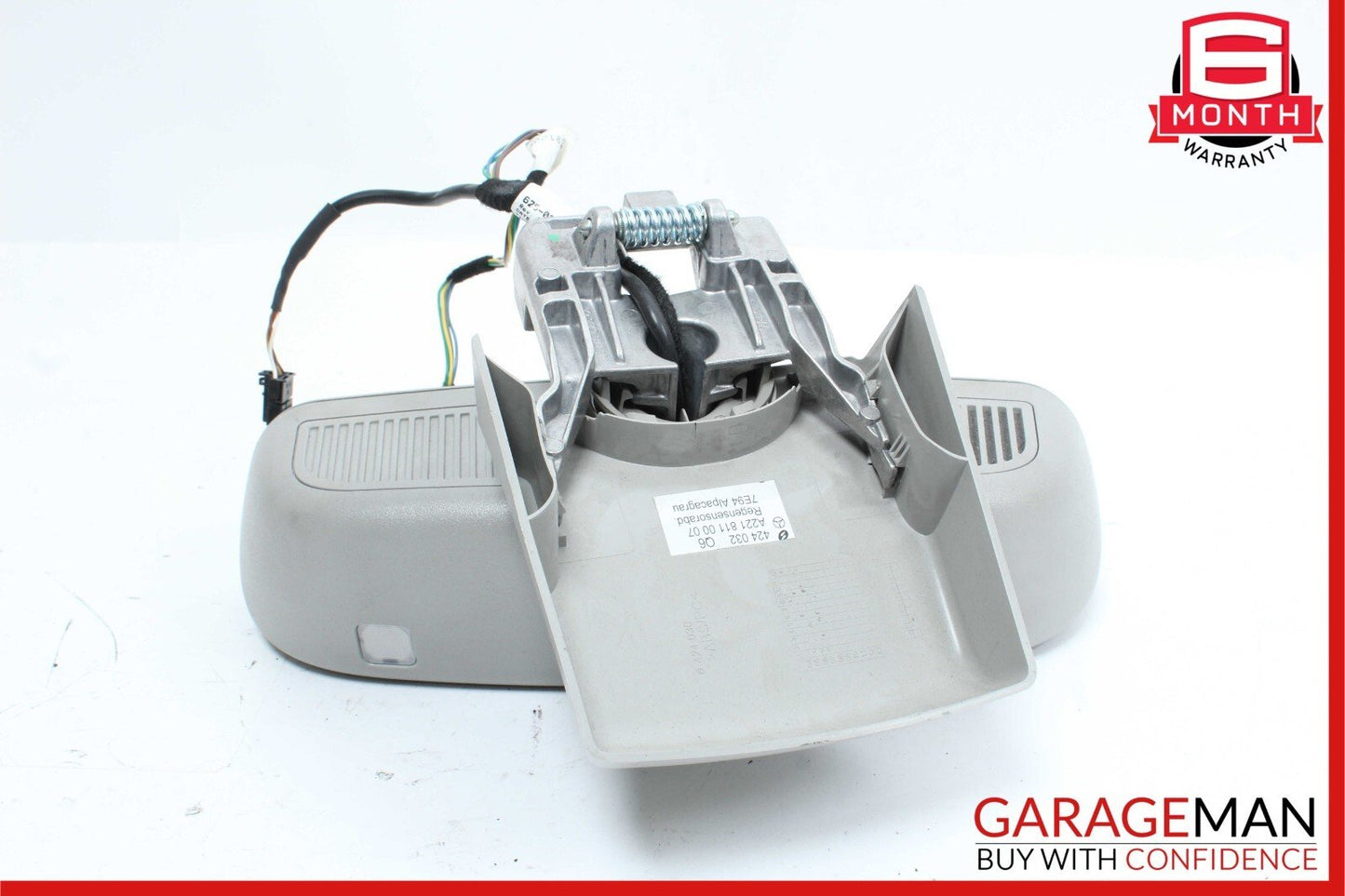 07-13 Mercedes W221 S550 S600 S63 AMG Interior Top Rear View Mirror Gray OEM