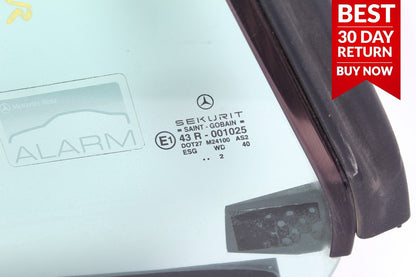 03-11 MERCEDES R230 SL500 REAR RIGHT PASSENGER SIDE QUARTER WINDOW GLASS A83 OEM