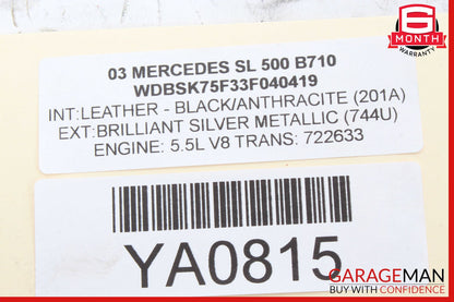 00-13 Mercedes R230 SL500 Seat Belt Seatbelt Tension Sensor 2158600505 OEM