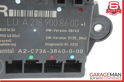 14-16 Mercedes W212 E350 CLS350 Rear Right Door Control Module 2189008600 OEM