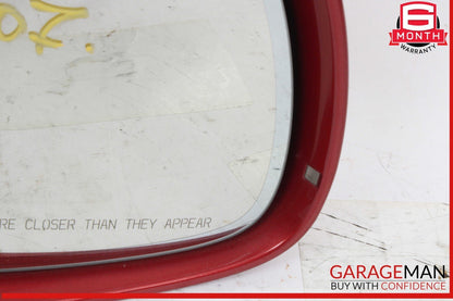 07-09 Audi Q7 Front Right Passenger Side Door Rear View Mirror Red OEM