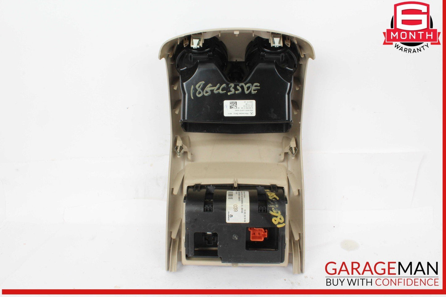 18-20 Mercedes X253 GLC350e Rear Center Console AC Air Vent Trim Beige OEM