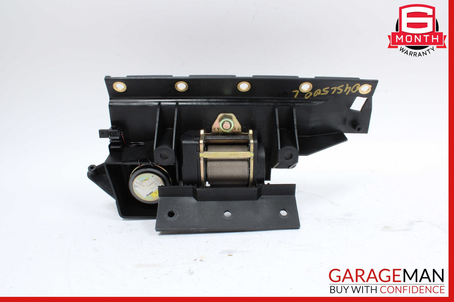 03-08 Mercedes R230 SL500 Rear Left Seat Belt Retractor Luggage w/Speaker OEM