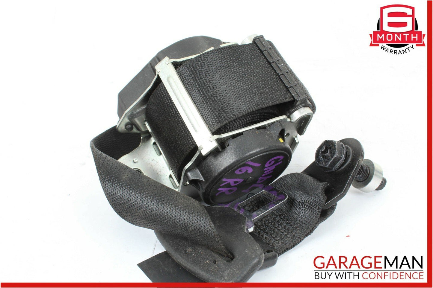 14-17 Maserati Ghibli Rear Left / Right Side Seatbelt Seat Belt Retractor Black
