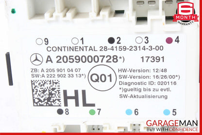 15-19 MERCEDES W205 C300 REAR LEFT DOOR CONTROL MODULE OEM A2059000728
